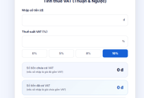 3 Công Cụ Tính Toán Online Miễn Phí: Tính VAT, Đổi Số Tiền Thành Chữ, Tính Phần Trăm