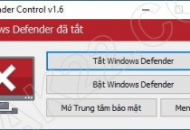 Download Defender Control - Hỗ trợ tắt và khởi động Windows Defender