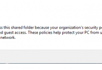 Fix lỗi you can’t access this shared folder because your organization’s
