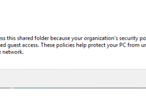 Fix lỗi you can’t access this shared folder because your organization’s