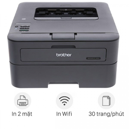 Máy in Laser đen trắng Brother HL-L2366DW (Đảo mặt, A4, USB, LAN, WIFI)