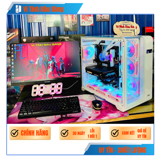 PC Gaming  | Intel i5 12400F \ RTX 3050 6G\ H610M\ RAM 16GB\ SSD 512GB - PC GAMING BÀU BÀNG