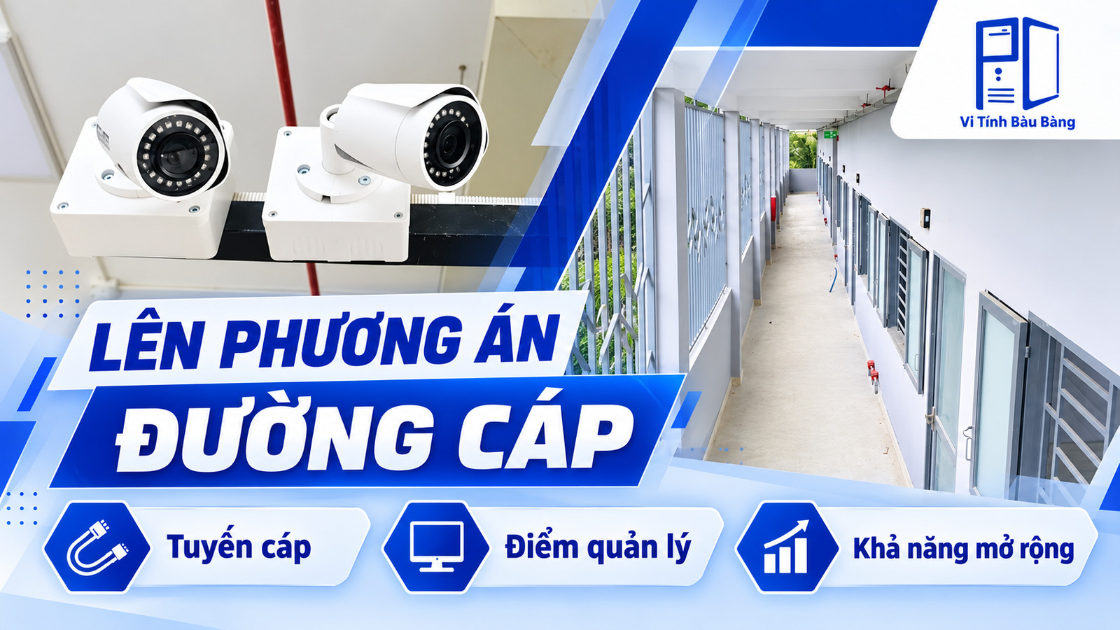 Tính toán tuyến cáp camera cho dãy trọ