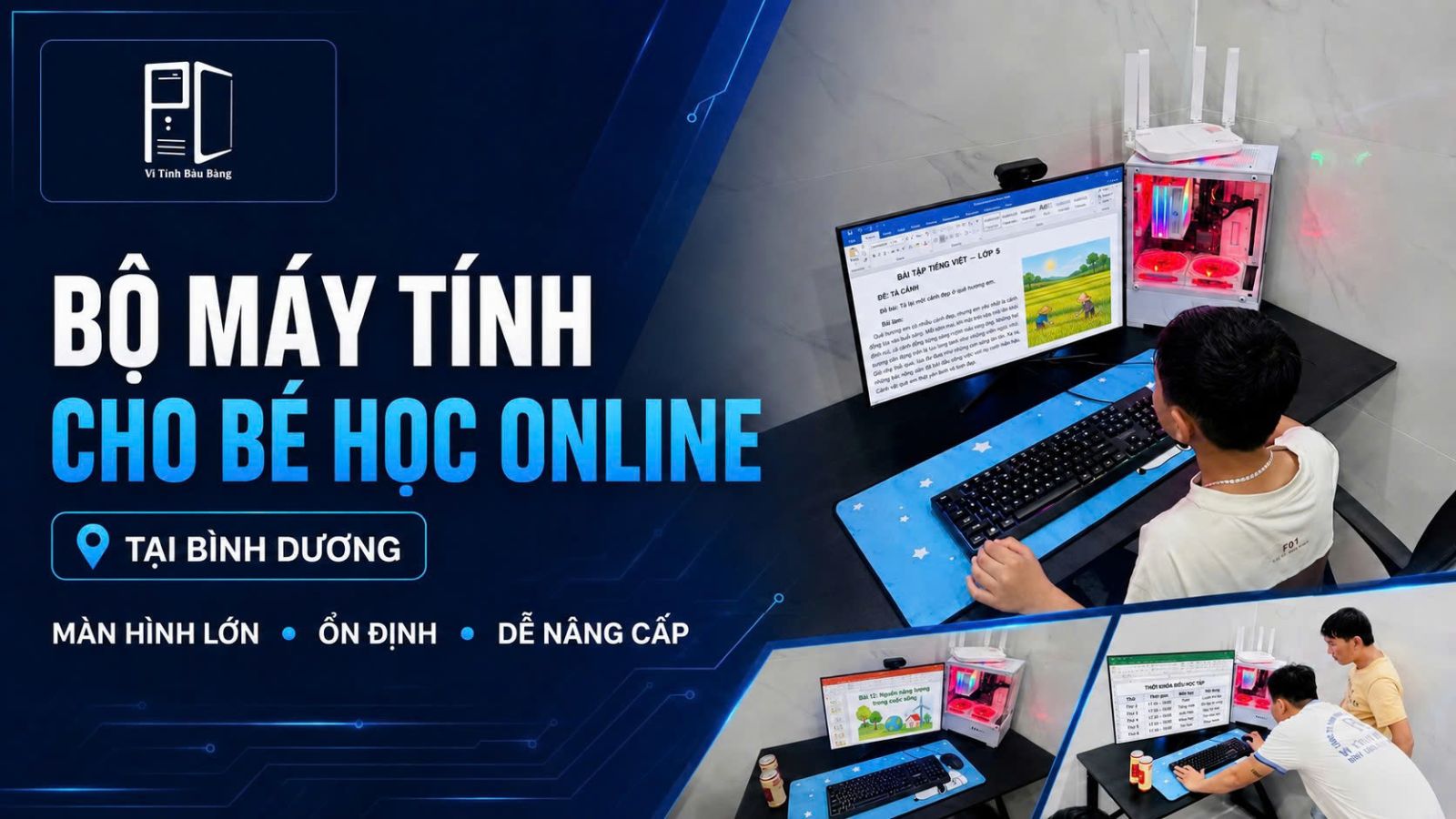 Bộ Máy Tính Văn Phòng Cho Bé Học Online Tại Bình Dương