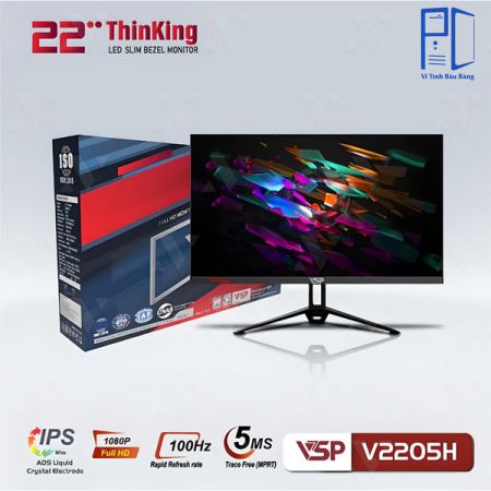 Màn hình VSP V2205H 100Hz 22 inch Full HD IPS 5ms Đen