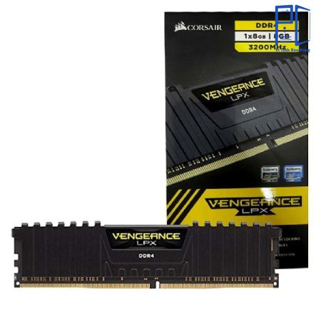 RAM PC Corsair Vengeance LPX 8GB DDR4 | (1x8GB), 3200MHz, Intel/AMD