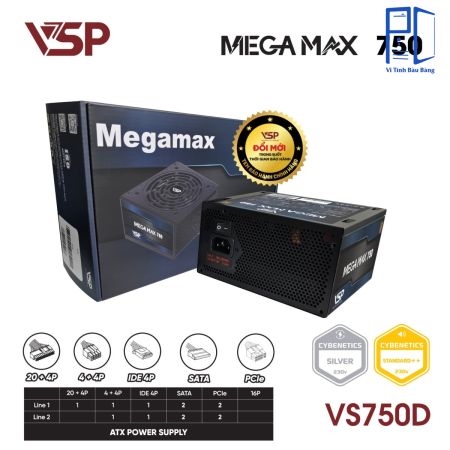 Nguồn máy tính VSP MEGAMAX VS750D 750W