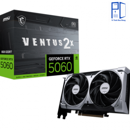 Card VGA RTX 5060 8G MSI SHADOW 2X OC Black - NEW