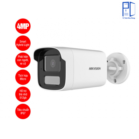Camera IP 4MP thân trụ Hikvision DS-2CD1T41G2-LIU