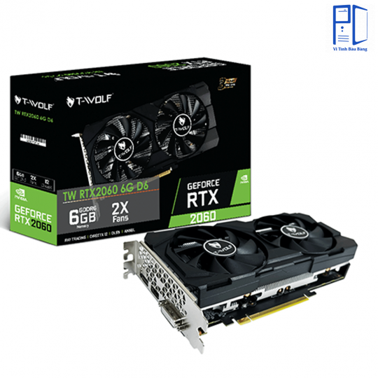 Card màn hình T-WOLF RTX 2060 6GB GDDR6 ( New Full Box 36 tháng)