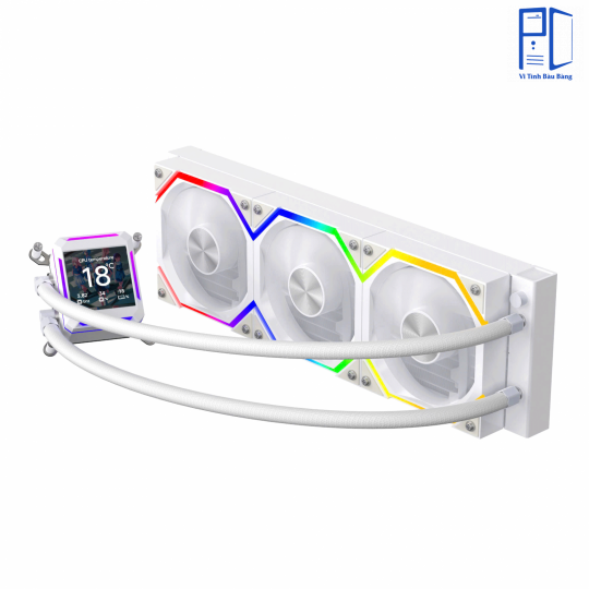 Tản nhiệt nước Leopard Astro Shell 360 ARGB Digital LCD - Black/ WHITE