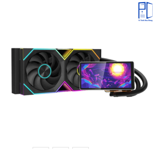 Tản nhiệt nước Leopard Pro Flow 240 Black | ARGB Display, Đen