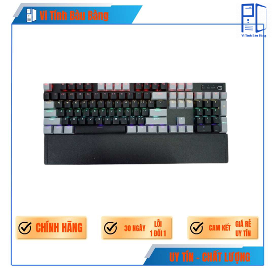 Bàn phím cơ gaming SPARTAN TC3218 Black Gray (Blue Switch LED Rainbow)