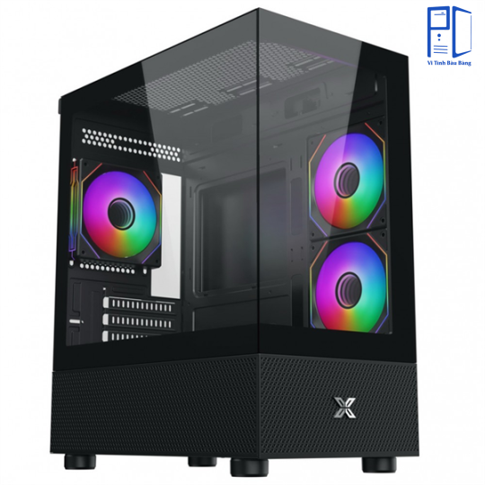 Case Xigmatek Alphard M 3IF | M-ATX/ITX, Kèm sẵn 3 fan, Đen